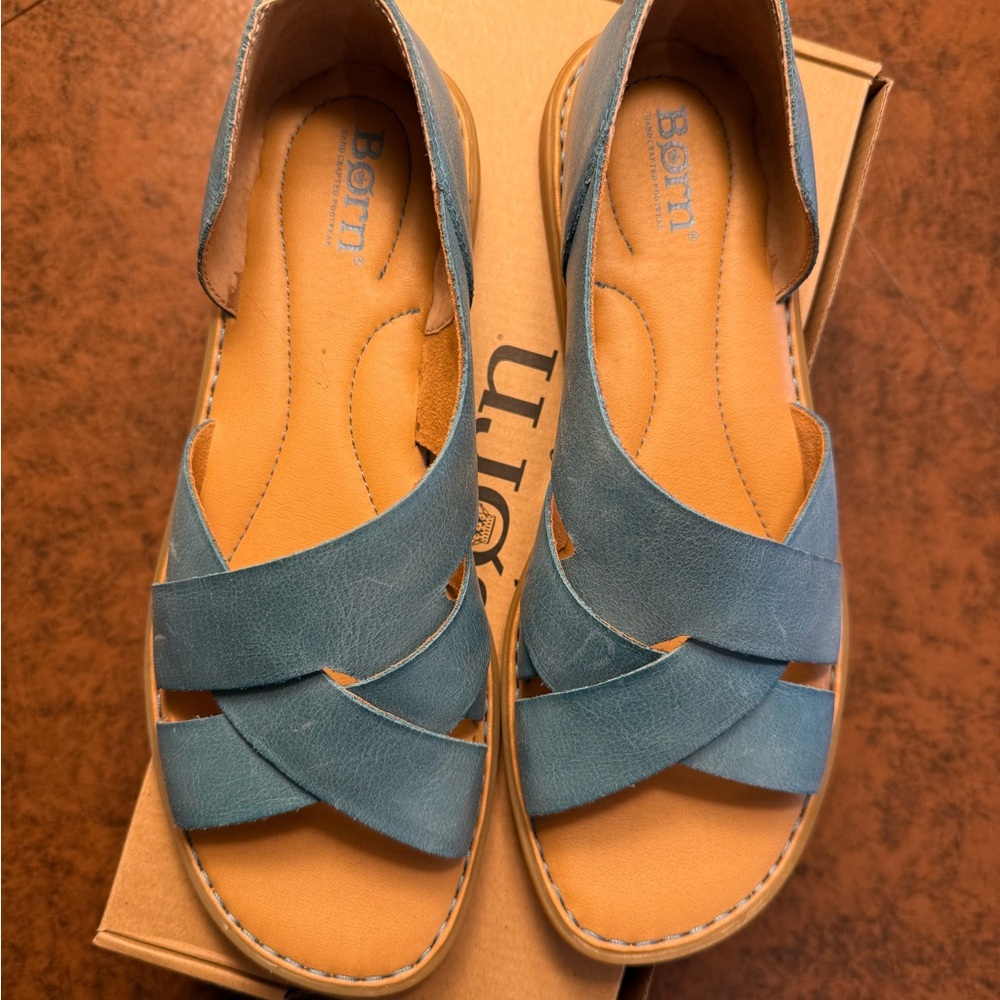 Born Ithica Women's Teal Sandals